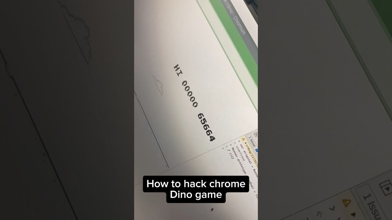 How to Hack Chrome Dino Game #prank #viral
