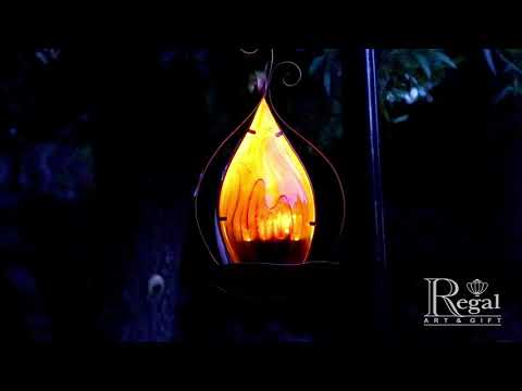 12754 Blaze Solar Hanging Lantern - Red