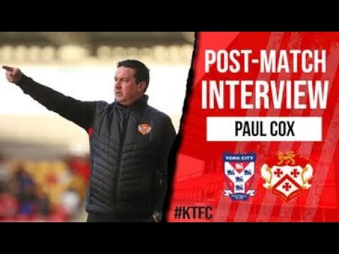 Paul Cox Interview - York City - 20/11/2021