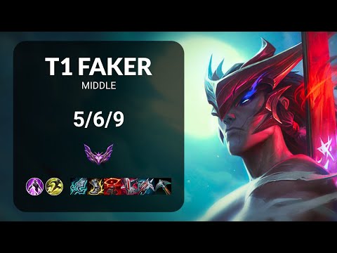 T1 Faker Yone vs Zoe MIDDLE - KR MASTER Patch 15.6