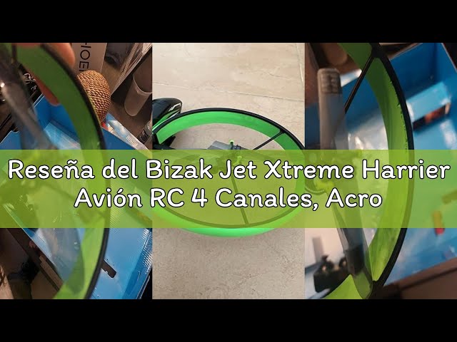 Vídeo relacionado con Bizak Jet Xtreme Harrier Avión RC 4 Canales, Acrobacias y Despegue Automático, Estable y Preciso, Luces LED, +8 años, (65430001)