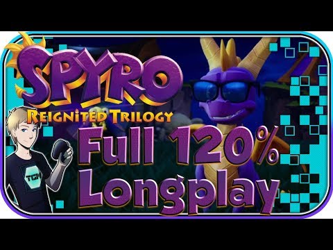 Spyro Reignited Trilogy - Spyro 1 Full Game 120% Walkthrough Longplay - All 80 Dragons, Skill Points