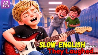 Slow English: Harry Almost Quit the Talent Show, But... | English Story for Beginners