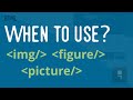 When to use image, figure and picture tag in html