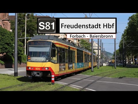 AVG Führerstandsmitfahrt S81 Forbach - Baiersbronn