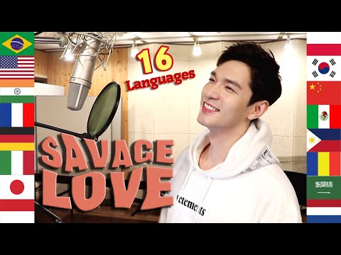 Savage Love (Multi-Language Cover) 1 Guy Singing in 16 Different Languages - Travys Kim