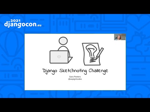 DjancoCon 2021 WorkShop | Django Sketchnoting Challenge | Sara Peeters thumbnail