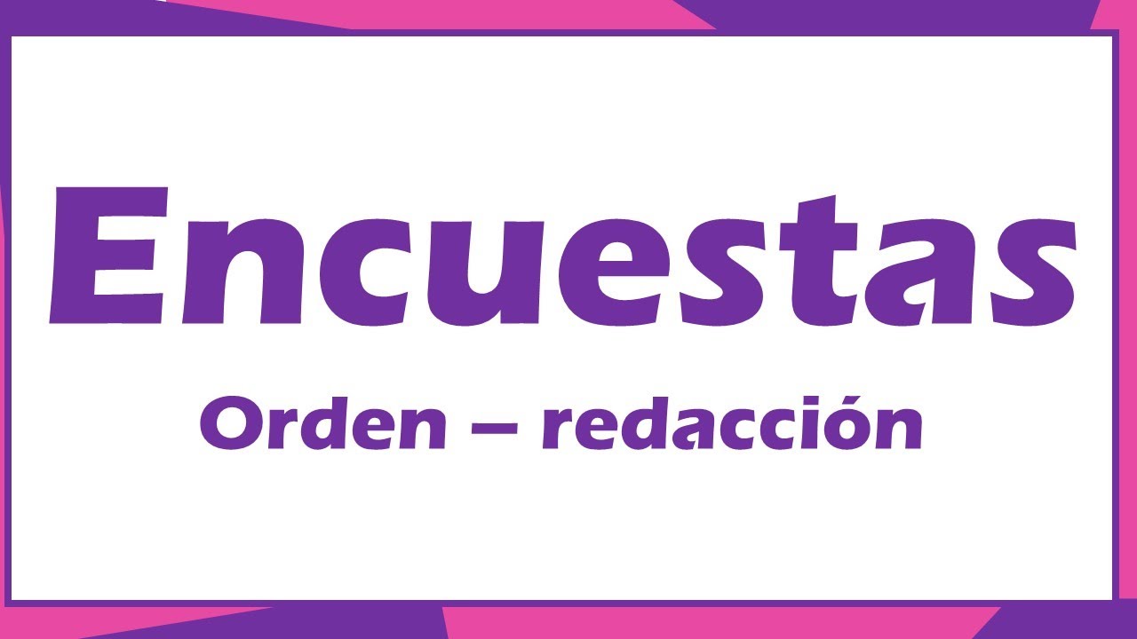 Recomendaciones para hacer encuestas  - Tesis - Investigación