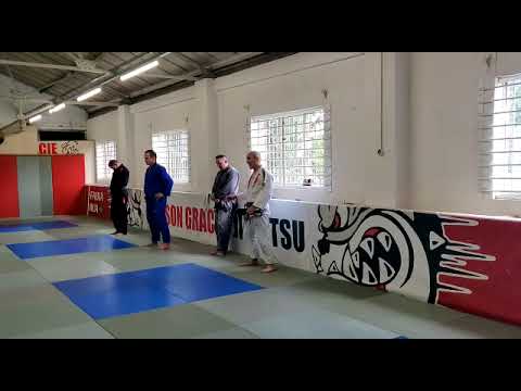 Simon Hayes awards Daniel Carruthers his BJJ Black Belt at Carlson Gracie London