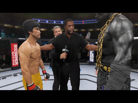 Bruce Lee vs. Night Titan - EA Sports UFC 4 - Epic Fight 🔥🐲