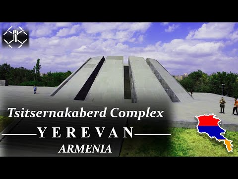Tsitsernakaberd Armenian Complex, Yerevan, Armenia 🇦🇲 Drone Shot (UHD 60fps)