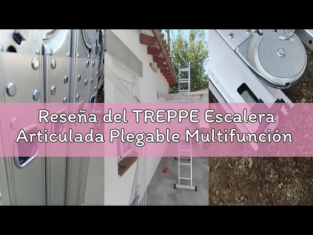 Vídeo relacionado con TREPPE Escalera Articulada Plegable Multifunción Aluminio 4x5 Escalones 5,82m