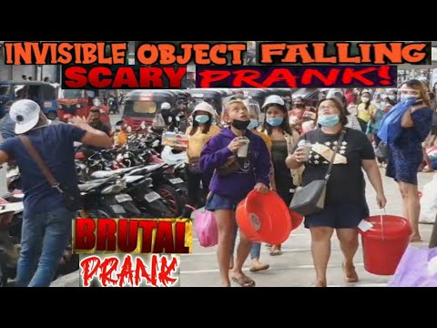 Invisible Object Falling From Building- PUBLIC PRANK