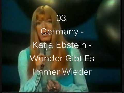 My top 12 of Eurovision 1970