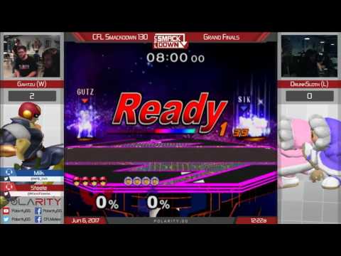 CFL Smackdown 130 Melee - Gahtzu (Falcon) vs Drunksloth (ICs) - Grand Finals