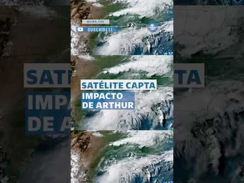 Así se ve Arthur, la primera tormenta tropical del Atlántico, desde un satélite #shorts