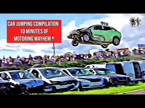 Car Jumping Compilation  - 10 minutes of Motoring Mayhem