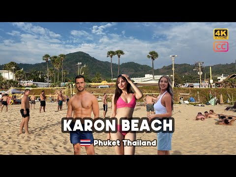 4K 🇹🇭 Walking A Day at Karon Beach Experience from Day to Night in Phuket, Thailand - January 2025