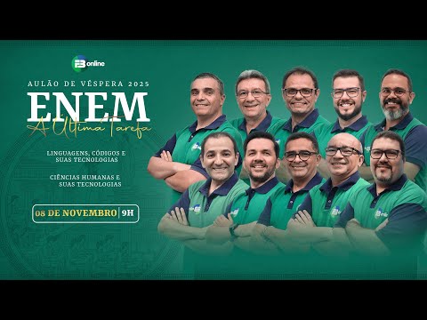Aulão de Véspera | ENEM 2025 | Dia 1