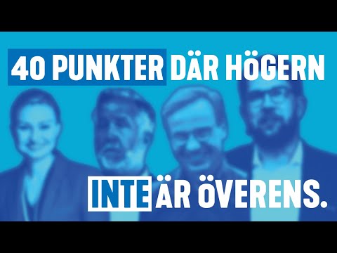 Det här är SD, L, M och KD inte överens om