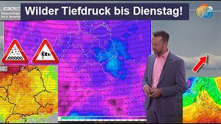 Wild low pressure with gale-force winds and rain until Tuesday, then milder. Weather forecast Oct...
