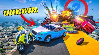 CARA A CARA CON COCHES ALEATORIOS Y EL ÚLTIMO EXPLOTA! CUIDADO CON EL CHUPACÁMARA!! - GTA 5 ONLINE