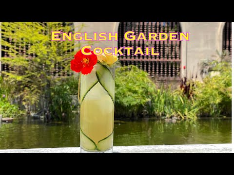 How to make a English Garden Cocktail in Balboa Park.