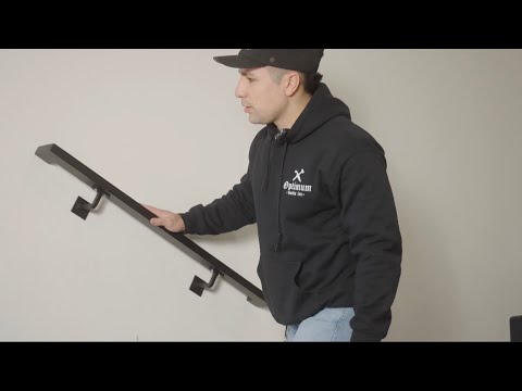 How to Install Wall Mounted Handrail on Drywall | Handrail Code Requirements | Optimumrails.com