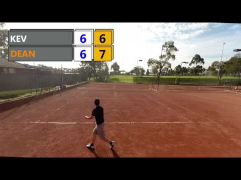 Tennis Fri 3rd June 2016 - Kev vs Dean in singles - I'm getting there!