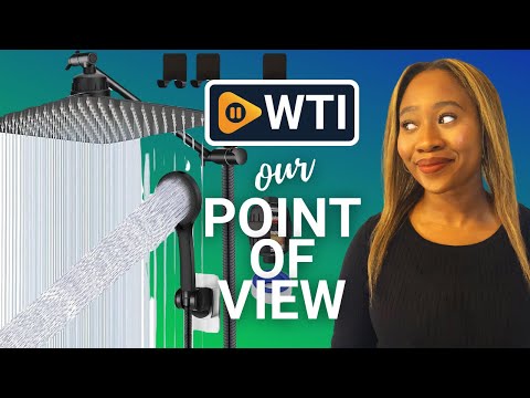 UPGRADED 12"" Black Shower Head - WTI product video review