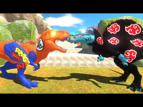 GOKU T REX MOUNTAIN DEATH CLIMB - Animal Revolt Battle Simulator