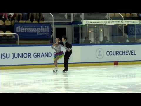ISU 2014 Jr Grand Prix Courchevel Short Dance Julia WAGRET / Mathieu COUYRAS FRA