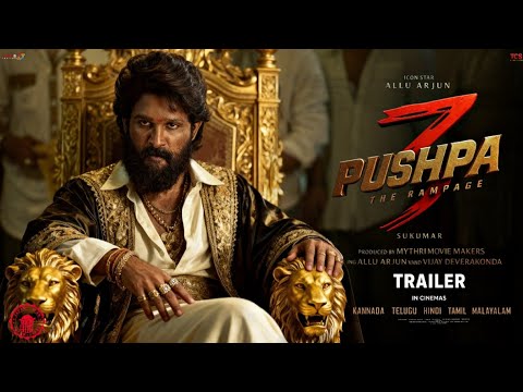 Pushpa 3 : The Rampage - Trailer | Allu Arjun | Vijay Deverakonda | Rashmika | FanMade Ai 