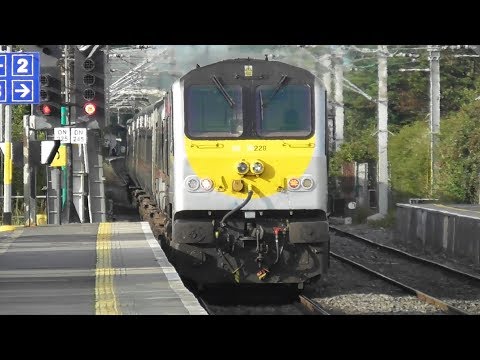 Irish Rail 201 Class Loco + Enterprise Train - Howth Junction Station, Dublin
