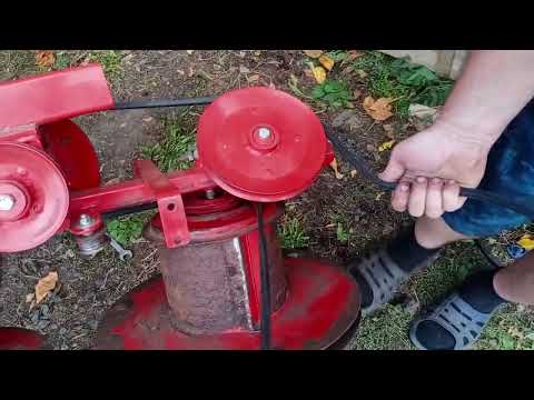 Косилка польская роторная Lisicki Z178 /1/1 ременная облегченная.Правильная установка ремня.