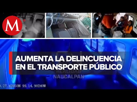 Passengers on public transport robbed in the State of Mexico
