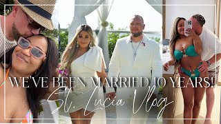 Vlog | Our 10 Year Vow Renewal Trip to St. Lucia!! NitraaBtv