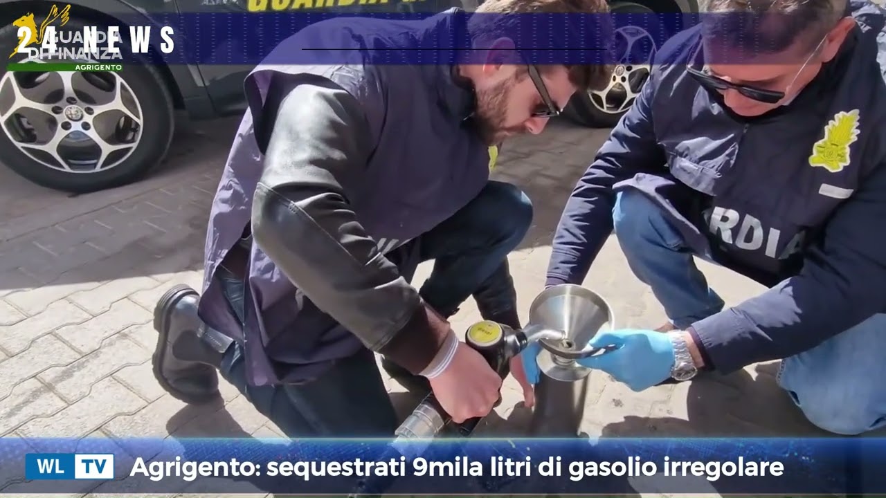 Agrigento: sequestrati 9mila litri di gasolio irregolare