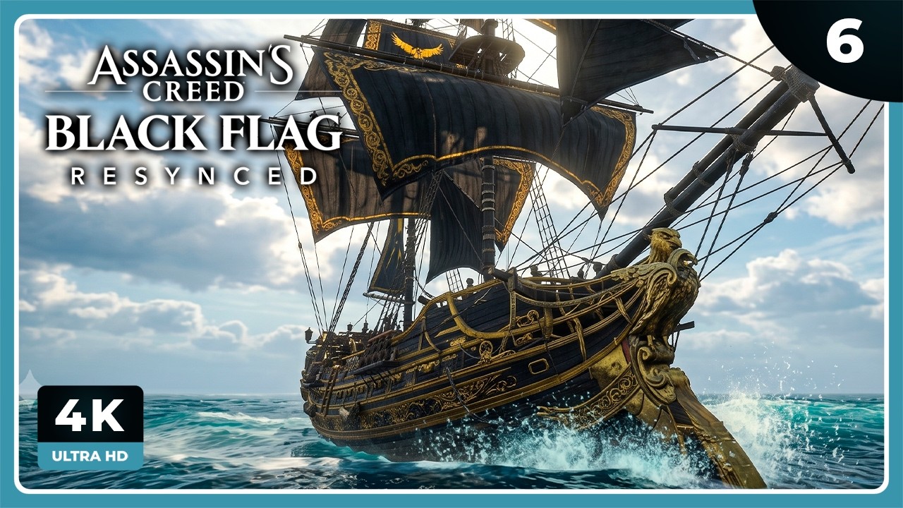 ACBF #6 | BARCO MEJORADO | ASSASSIN'S CREED BLACK FLAG RESYNCED Gameplay Español