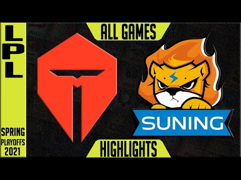 TES vs SN Highlights ALL GAMES | LPL Playoffs Spring 2021 Round 1 | Top Esports vs Suning