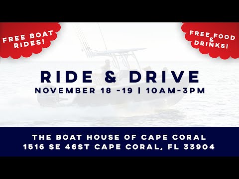 18 a 19 de novembro Evento Ride & Drive no The Boat House of Cape Coral.