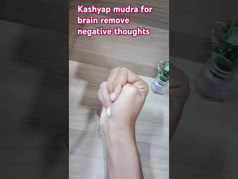 Kashyap mudra for remove negative thoughts brain #mudratherapy #yogaasana #exercise  #accupressure