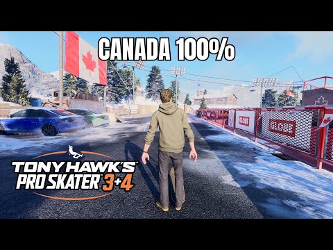 Tony Hawk's Pro Skater 3+4: Canada Walkthrough - All Park Goals and Collectibles