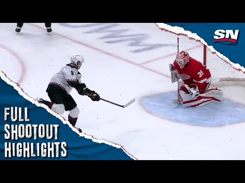 Arizona Coyotes at Detroit Red Wings | FULL Shootout Highlights