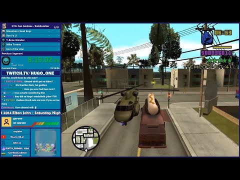 GTA San Andreas Rainbomizer Speedrun - Lots of Cop Wheels