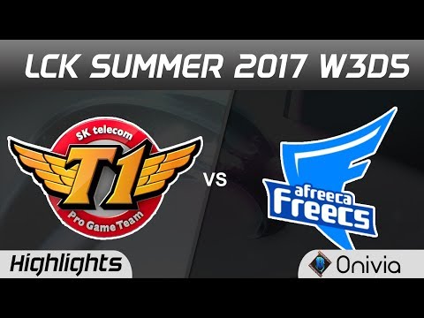 SKT vs AFS Highlights Game 1 LCK SUMMER 2017 SK Telecom vs Afreeca Freecs By Onivia