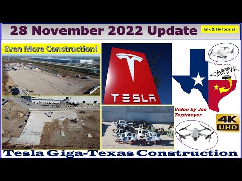 Concrete Demo & Construction at the same time! 28 Nov 2022 Giga Texas Construction Update (09:35AM)