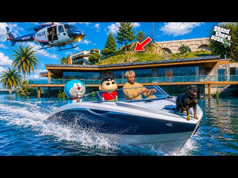 GTA V: Franklin & ShinChan Trapped in a Biggest Tsunami Ultimate Los Santos Survival