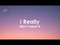 Luther Vandross - I Really Didn't Mean It (Lyrics)