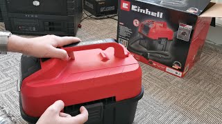 Einhell TE-VC 18/10 Li-Solo Cordless Wet and Dry Vacuum Cleaner - unboxing, review and test